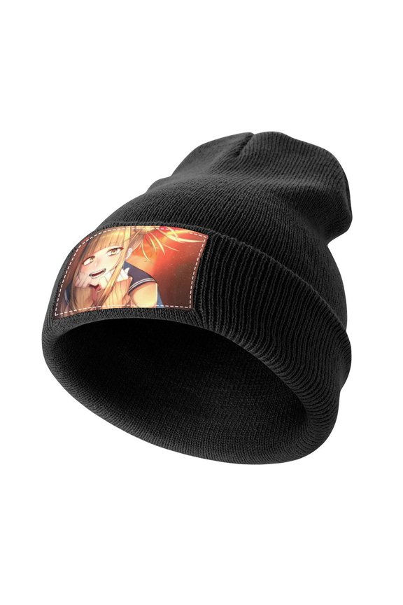 My Hero Academia Himiko Toga Knitted Cap for Men Women Soft Beanie Hat Casual Thermal Watch Cap Winter Warm Beanies