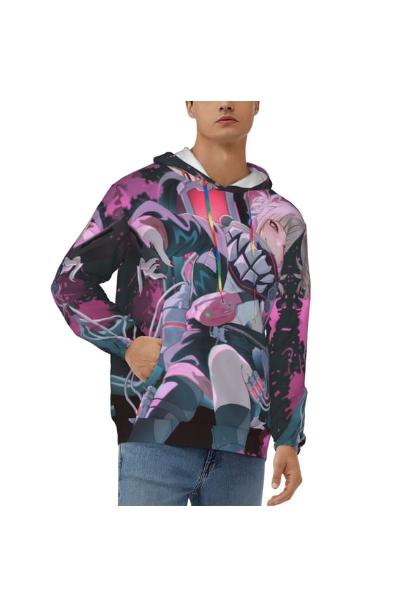 My Hero Academia Himiko Toga Mens Active Sweatshirts Cozy Hoodie 3d Graphic Sweater Casual Winter Clothes Tops Coat Xx-Large