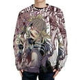 thumbnail image 1 of My Hero Academia Himiko Toga Sweater Long Sleeve Round Neck Pullover Jumper Fall Winter Clothes Print Tops Blouse 2XL, 1 of 6
