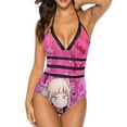 thumbnail image 1 of My Hero Academia Himiko Toga Women's Swimwear Strap One Piece Backless Tummy Control V Neck Swimsuit Summer Beach Vacation Bathing Suit, 1 of 7