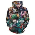 thumbnail image 1 of My Hero Academia Hoodie 3D Print Pullover Hooded Long Sleeve Sweatshirts Tops Blouse with Pocket for Mens Womens, 1 of 6