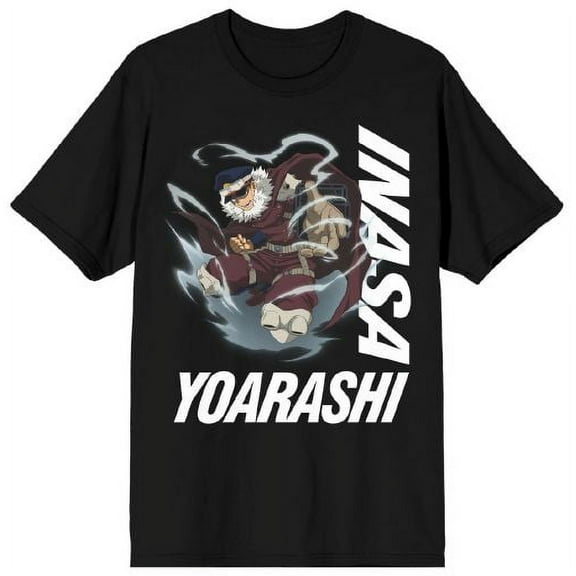 My Hero Academia Inasa Yaorashi Men's Black Graphic Tee-XXL