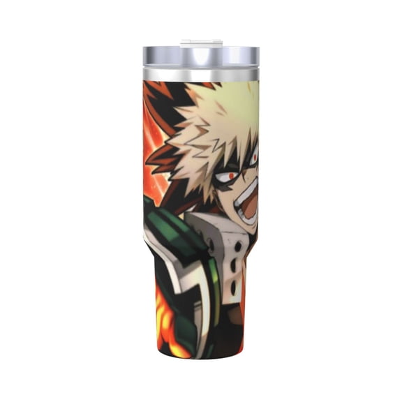 My Hero Academia Insulated Cup Large Capacity Travel Mug 40oz Insulated Stainless Steel Tumbler With Handle