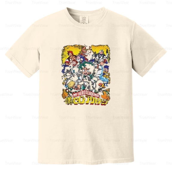 My Hero Academia, Izuku, Deku, All Might, Ochako, Anime, Cosplay, Manga Comfort Color T-Shirt Unisex, up to 4XL