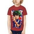 thumbnail image 1 of My Hero Academia Izuku Midoriya Kids T-Shirt 3d Printed Graphic T-Shirts Boys And Girls Short Sleeve Shirts For Youth Kids X-Small, 1 of 7