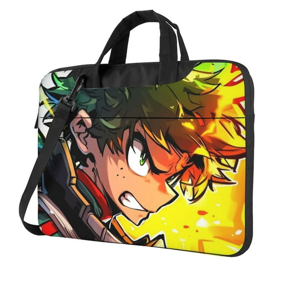 My Hero Academia Izuku Midoriya Laptop Bag Laptop Case Computer Notebook Briefcase Messenger Bag With Adjustable Shoulder Strap 13 Inch