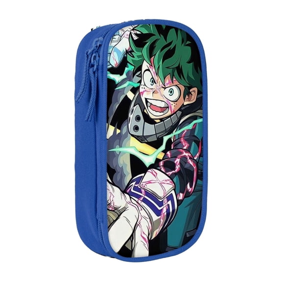 My Hero Academia Izuku Midoriya Pencil Case, Multipurpose Pencase ,Large Capacity Durable Pencil Pouch Storage Pen Bag Organizer Stationery