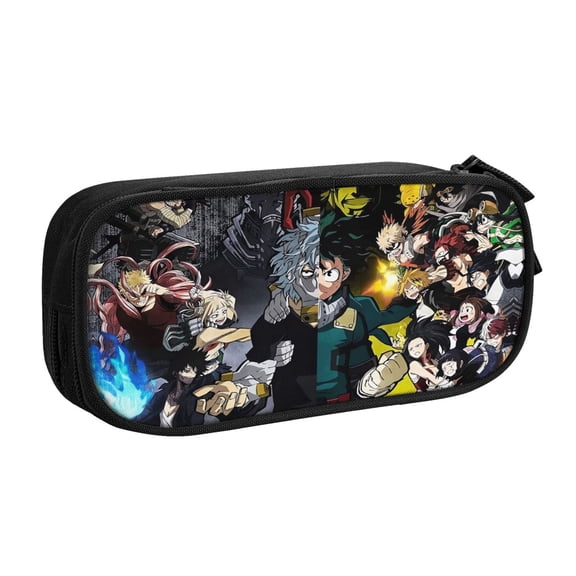 My Hero Academia Izuku Midoriya Pencil Case, Multipurpose Pencase ,Large Capacity Durable Pencil Pouch Storage Pen Bag Organizer Stationery