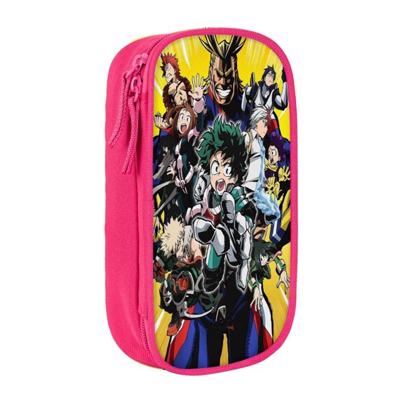 My Hero Academia Izuku Midoriya Pencil Case, Multipurpose Pencase ,Large Capacity Durable Pencil Pouch Storage Pen Bag Organizer Stationery