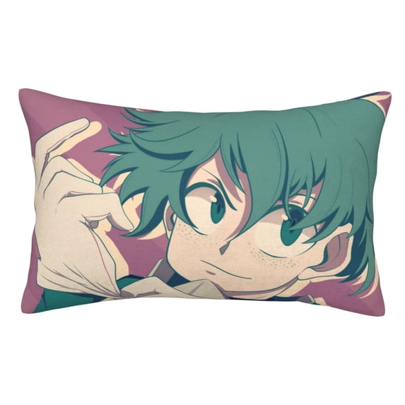 My Hero Academia Izuku Midoriya Pillowcase Cushion Pillow Covers With Hidden Zipper Pillow Case Decor For Bed Dorm Sofa Couch Car 20"x30"