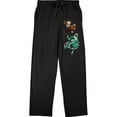 thumbnail image 1 of My Hero Academia Izuku Midoriya and Katsuki Bakugo Men's Black Drawstring Sleep Pajama Pants-XXL, 1 of 7