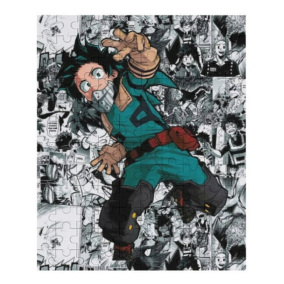 My Hero Academia Jigsaw Puzzle, Wood Puzzles Adult, 120 PCS Jigsaw Puzzle Perfect for Game Nights