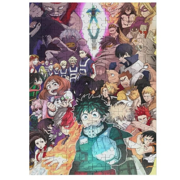 My Hero Academia Jigsaw Puzzle, Wood Puzzles Adult, 200 PCS Jigsaw Puzzle Perfect for Game Nights