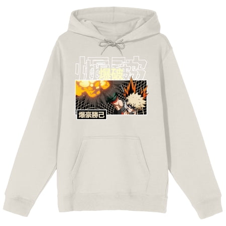My Hero Academia Kacchan Explosion Quirk Men's Sand Sweatshirt-Medium