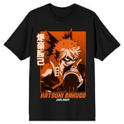 BIOWORLD My Hero Academia Katsuki Bakugo Explosion Men's black T-shirt-Medium