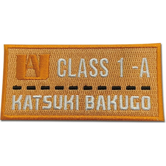 My Hero Academia Katsuki Bakugo Name Orange Anime Patch GE-39634