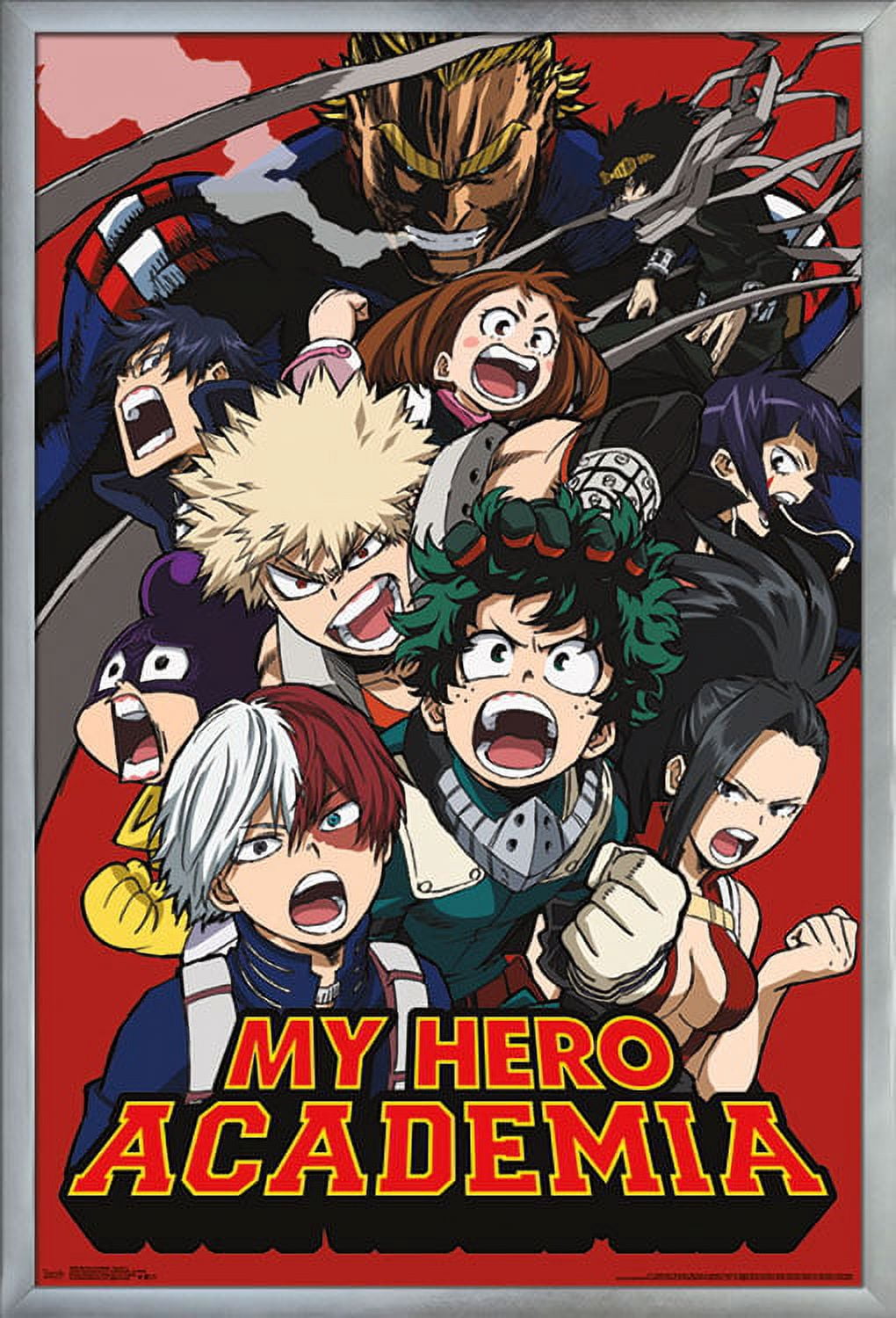 My Hero Academia - Key Art 2 Wall Poster, 22.375" x 34", Framed