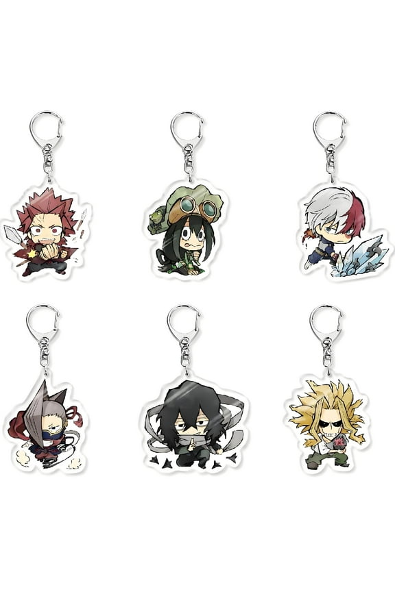 Hero Academia Keychain - Anime Figure Key Pendant - Men Women Keyring