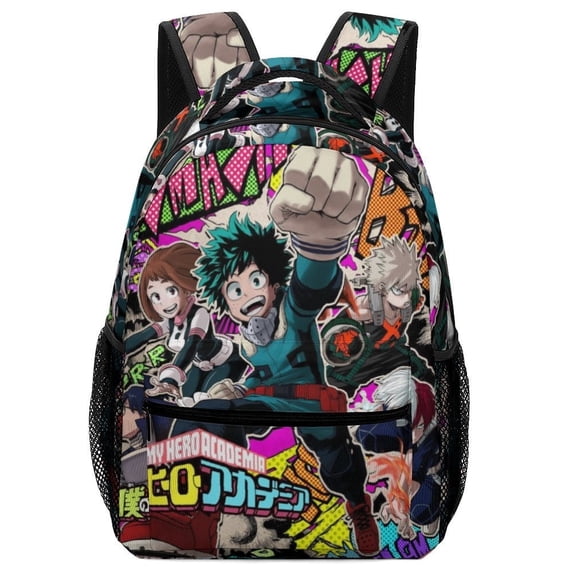 My Hero Academia Backpack Bookbag Casual Daypack Travel Backpacks for Work Hiking Camping
