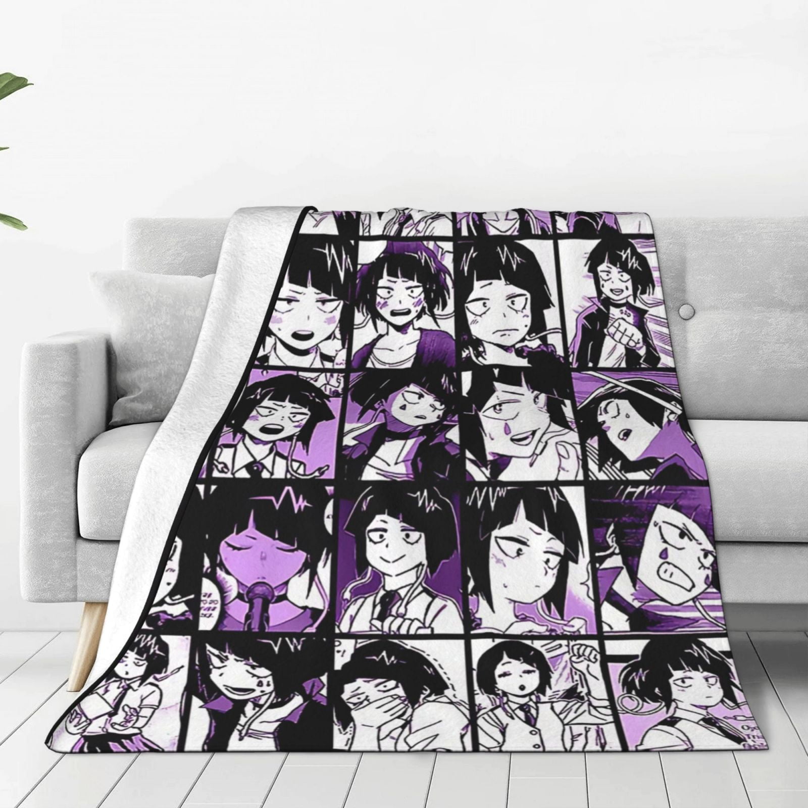 My Hero Academia Kyouka Jiro Anime Collage Blanket Soft Cozy Fleece