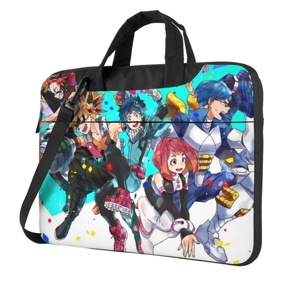 My Hero Academia Laptop Bag Shoulder Portable Laptop Case Sleeve Chromebook Notebook Messenger Briefcase Adjustable Handbag For Women & Men