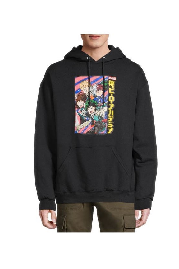 My Hero Academia Long Sleeve Graphic Anime Hoodie Sweatshirt, (2X-Large)