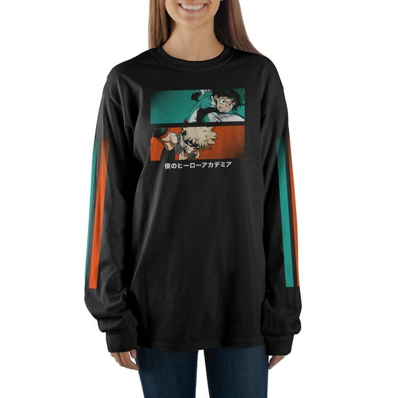 My Hero Academia Long Sleeve Tee Shirt-XS