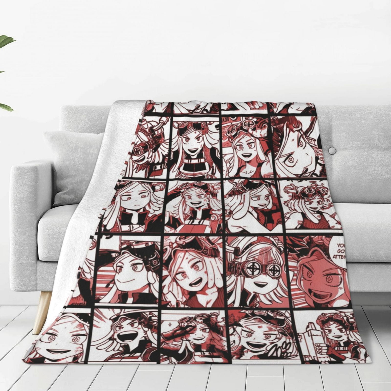 My Hero Academia Mei Hatsume Anime Collage Blanket Soft Cozy Fleece