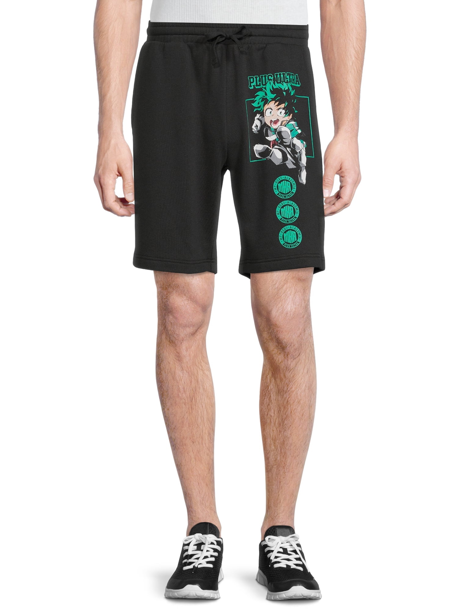 Hunter x Hunter Men's & Big Men's Anime Fleece Jogger Shorts, Sizes S-3XL,  Mens Anime Shorts 