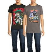 My Hero Academia Men's & Big Men's Graphic Tee Shirts, 2-Pack, Sizes S-3XL