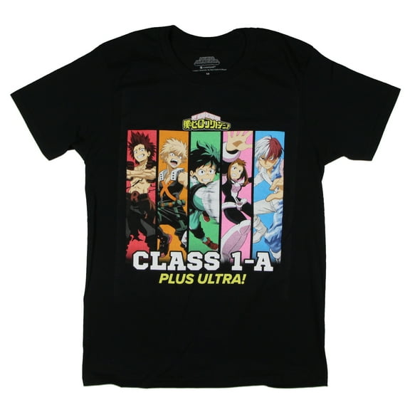 My Hero Academia Men's Class 1-A Plus Ultra Character Panels T-Shirt