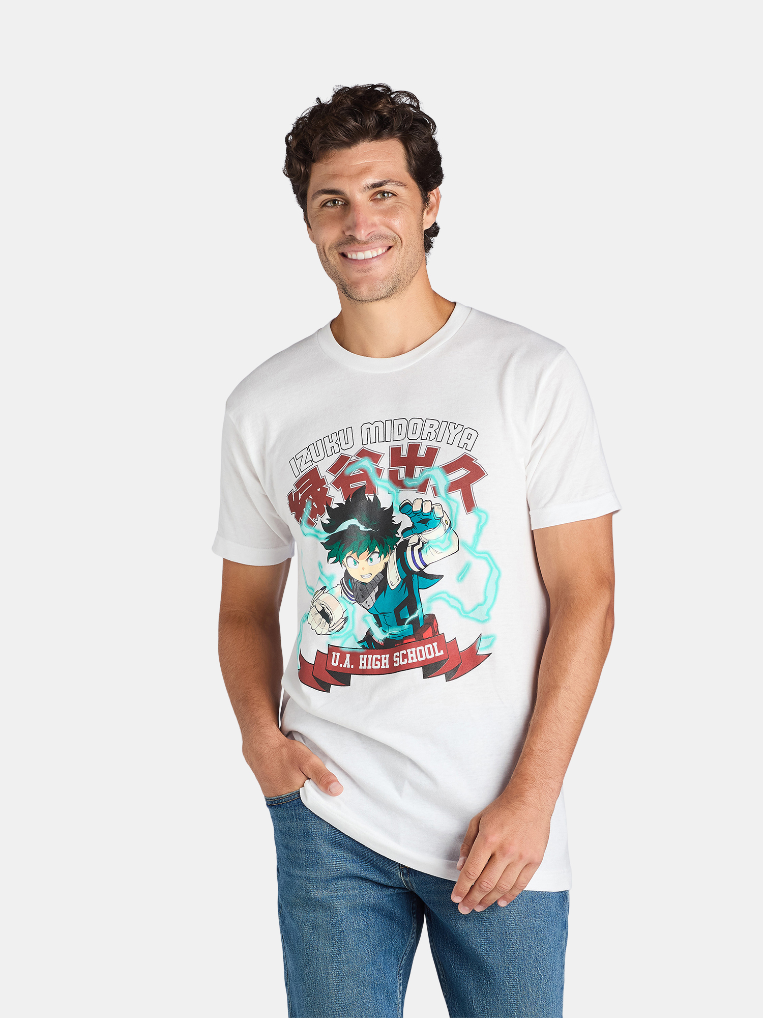 My Hero Academia Deku Men's & Big Men's Graphic Tee Shirt, Sizes S-3xl 