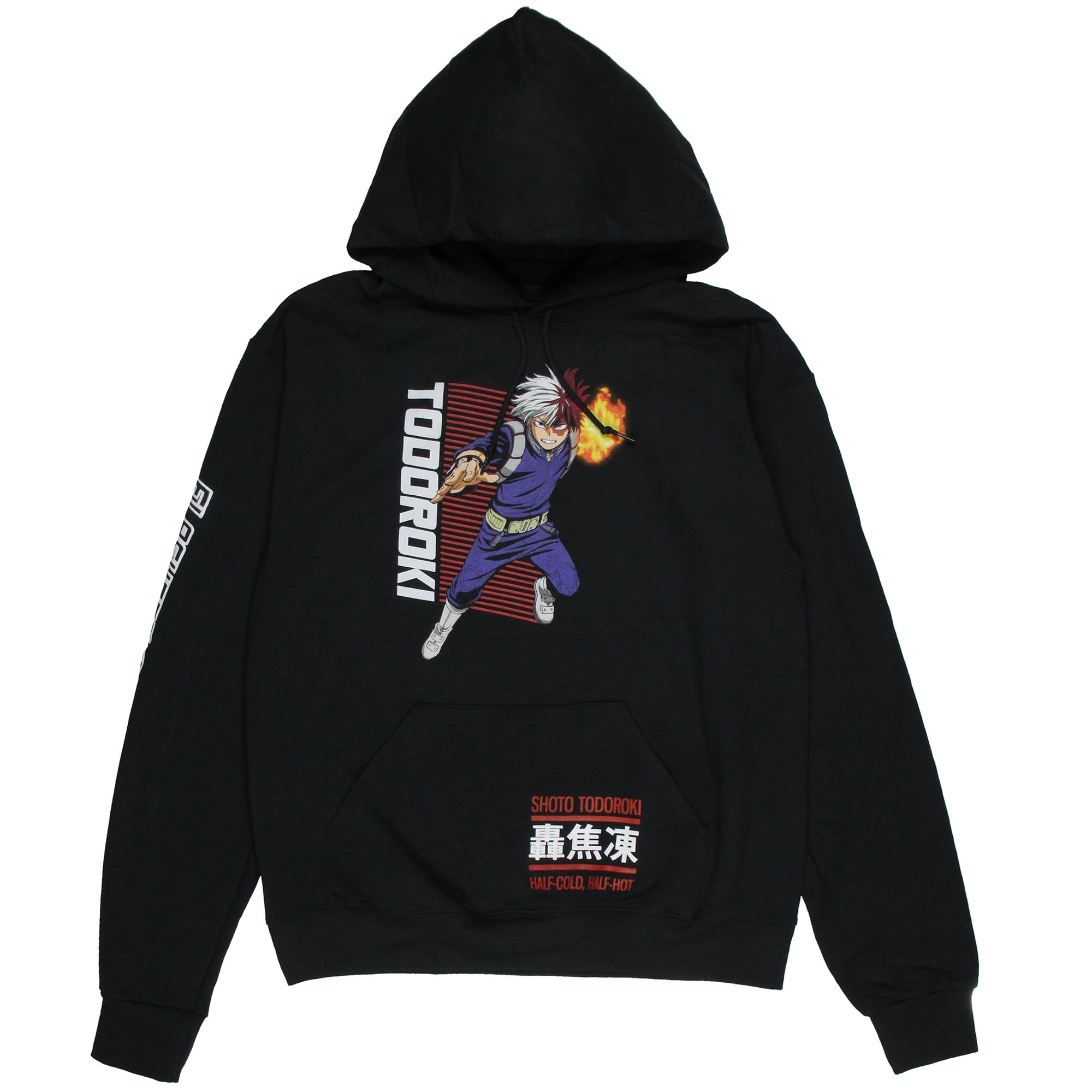 My Hero Academia Mens Shoto Todoroki Anime Manga Pullover Hoodie Sweater Walmart