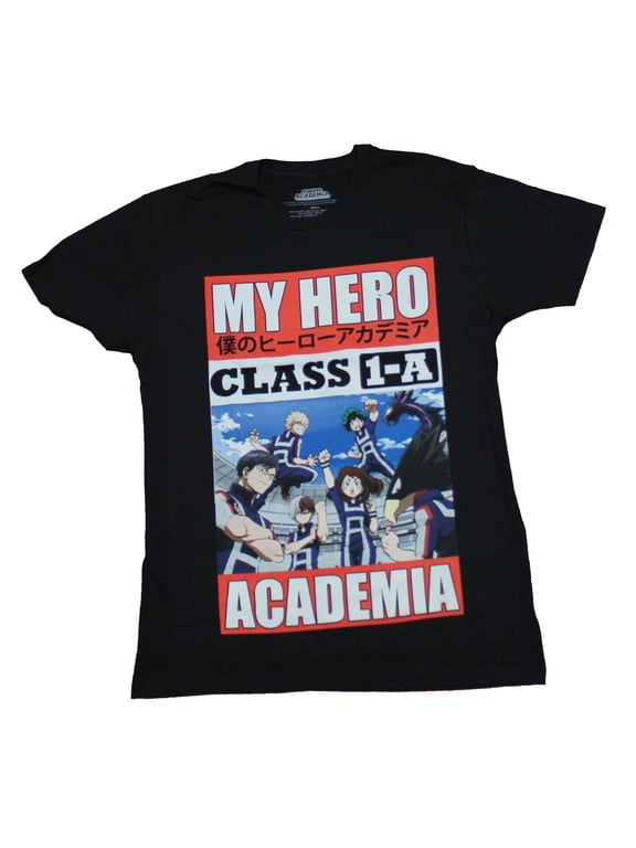 My Hero Academia Mens T-Shirt - Class 1-A Large Group Picture Image (Small)