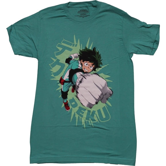 My Hero Academia Mens T-Shirt - Deku Big Fist Power Punch