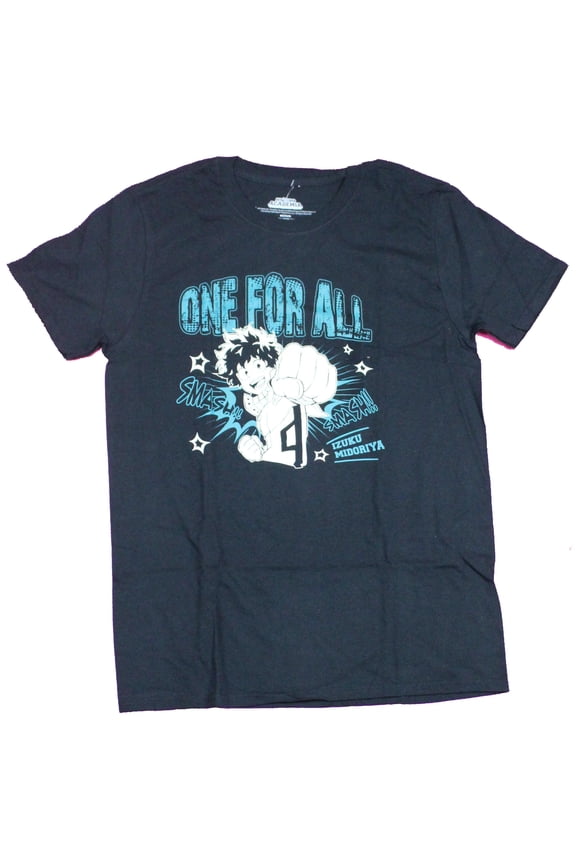 My Hero Academia Mens T-Shirt - Deku Punch All For One Image (Medium)