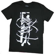 My Hero Academia Mens  T-Shirt - Shota Eraserhead Wrapped in Black & White (Large)