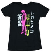 My Hero Academia Mens T-Shirt  -  Toga & Dabi Neon Colors & Kanji (X-Small)
