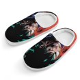 thumbnail image 1 of My Hero Academia Mha Deku Kid's Cotton Slippers Winter Warm Soft Plush Slippers with Rubber Sole Non-Slip Indoor Outdoor Slip on Shoes Fluffy House Slippers For Boys Girls Teen, 1 of 8