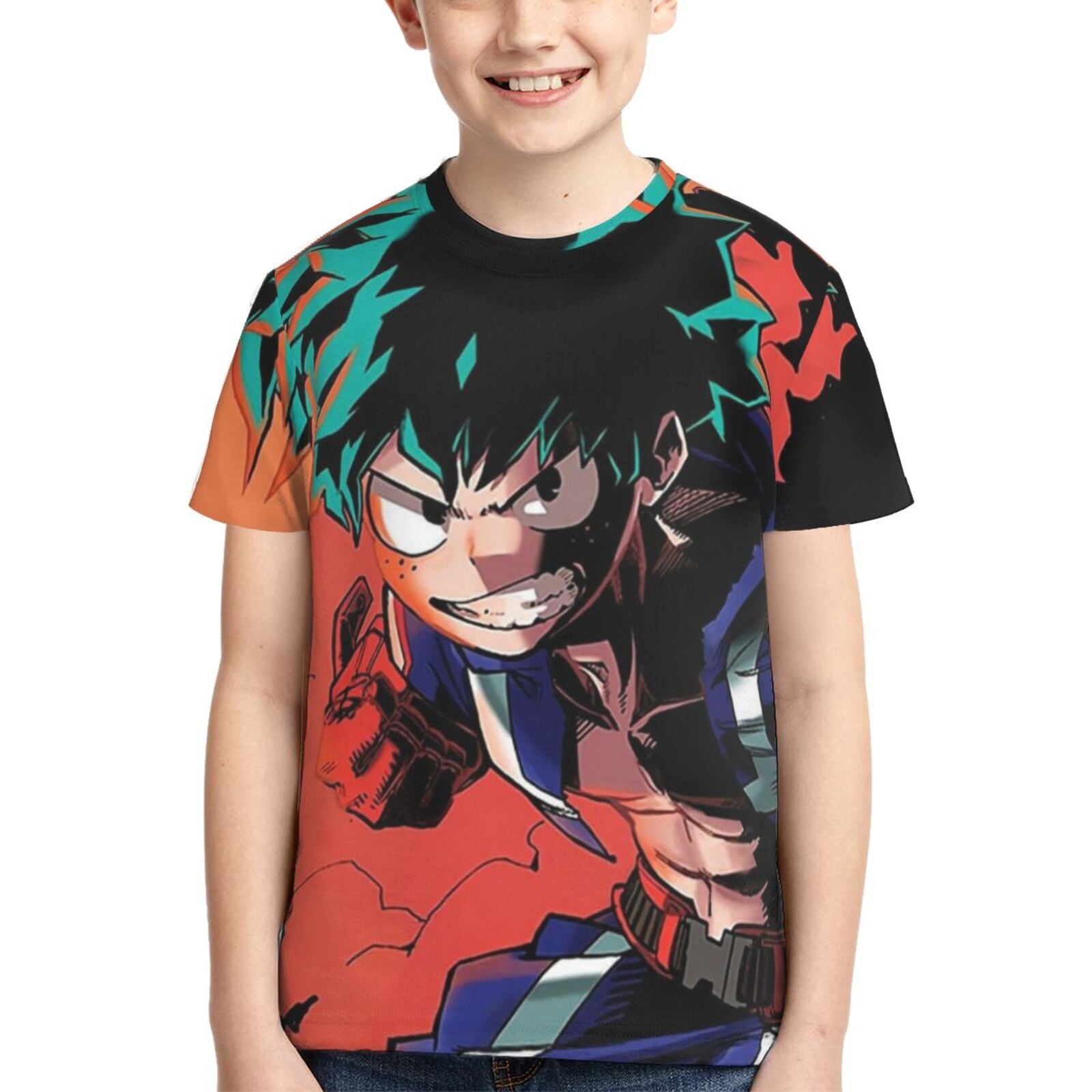 My Hero Academia Mha Deku Youth Unisex T-Shirt Crewneck Short Sleeve ...