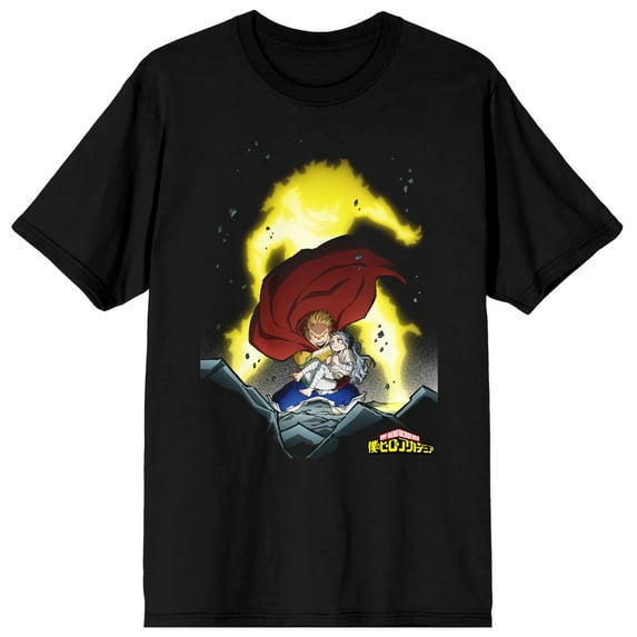 My Hero Academia Mirio Togata Character Men's Black Graphic Tee-5XL