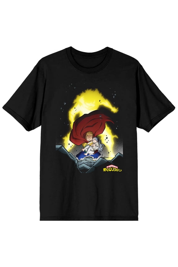 My Hero Academia Mirio Togata Character Men's Black Graphic Tee-Large