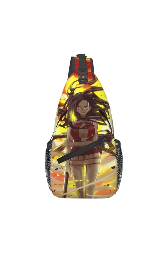 My Hero Academia Momo Yaoyorozu Sling Bag Crossbody Sling Backpack Chest Bag Daypack Purses Shoulder Bag For Women Men Travel Hiking