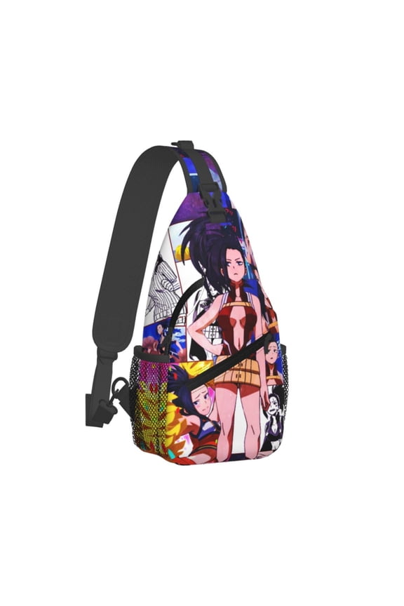 My Hero Academia Momo Yaoyorozu Sling Bag Crossbody Sling Backpack Chest Bag Daypack Purses Shoulder Bag For Women Men Travel Hiking