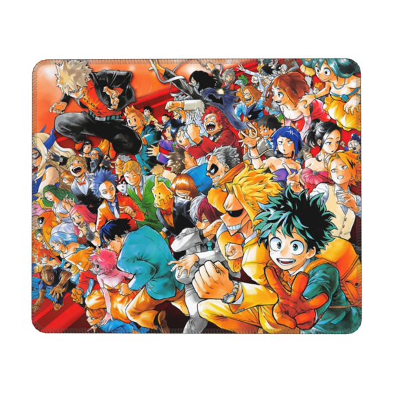 My Hero Academia Mouse Pad, Computer Mouse Mat, Waterproof Non-Slip Rubber Base MousePads for Office Laptop 10 x 12 inch
