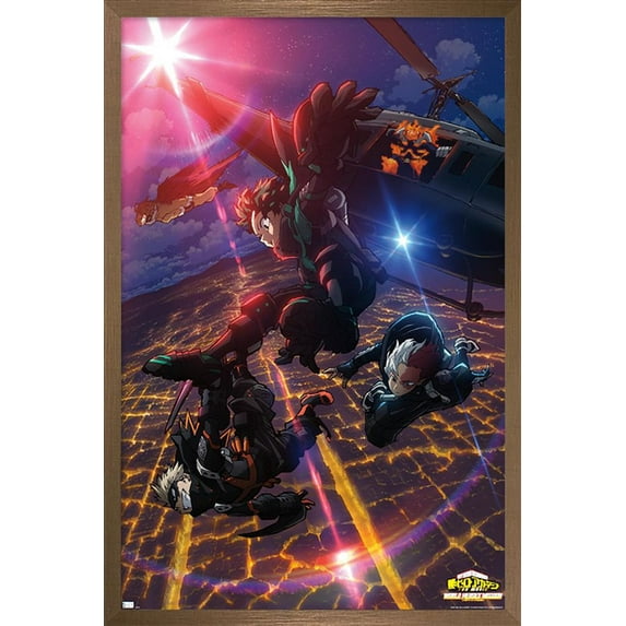 My Hero Academia Movie 3 - Teaser Wall Poster, 22.375" x 34", Framed