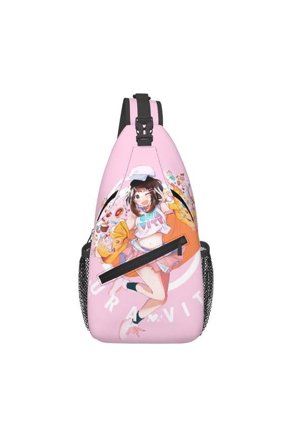 My Hero Academia Ochako Uraraka Sling Bag Crossbody Sling Backpack Chest Bag Daypack Purses Shoulder Bag For Women Men Travel Hiking
