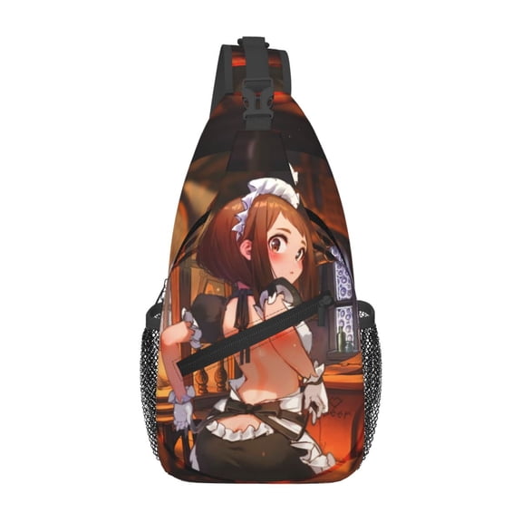My Hero Academia Ochako Uraraka Sling Bag Crossbody Sling Backpack Chest Bag Daypack Purses Shoulder Bag For Women Men Travel Hiking