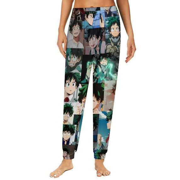 My Hero Academia Pajama Bottoms for Women Novelty Lounge Daily Cozy Soft Sleep Pajamas Pants Long Sleepwear