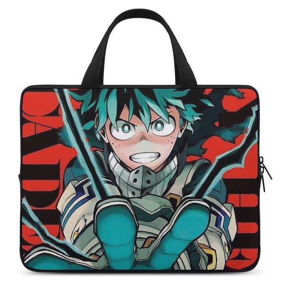 My Hero Academia Portable Laptop Bag Protective Laptop Shoulder Bag Compatible with MacBook Air/Pro 10 12 13 15 17 Inch